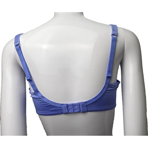 Victoria's Secret Blue Rhinestone 34DD Bra Full Coverage Underwire Foam Padding - Picture 2 of 5